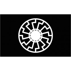 Black Sun flag 150x90cm