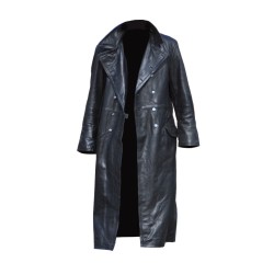 SS officer leather coat