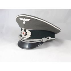 Army officer gray visor cap