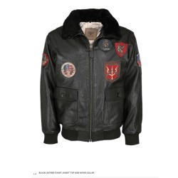 Leather Flight Jacket "Top...