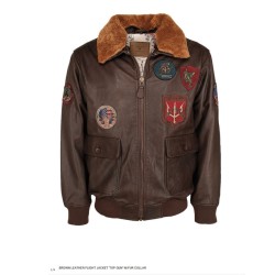 Leather Flight Jacket "Top Gun"
