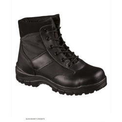 Black security low boots