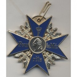 GrandOrdine oro prussiano esercito tedesco imperiale Blue Max Pour Le Merite. 7x7 cm