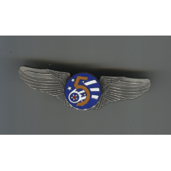 USAF WW2 wings badge pin 5th Air Force