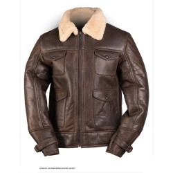 US navy A4 leather jacket