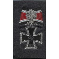 Knights cross embroidered