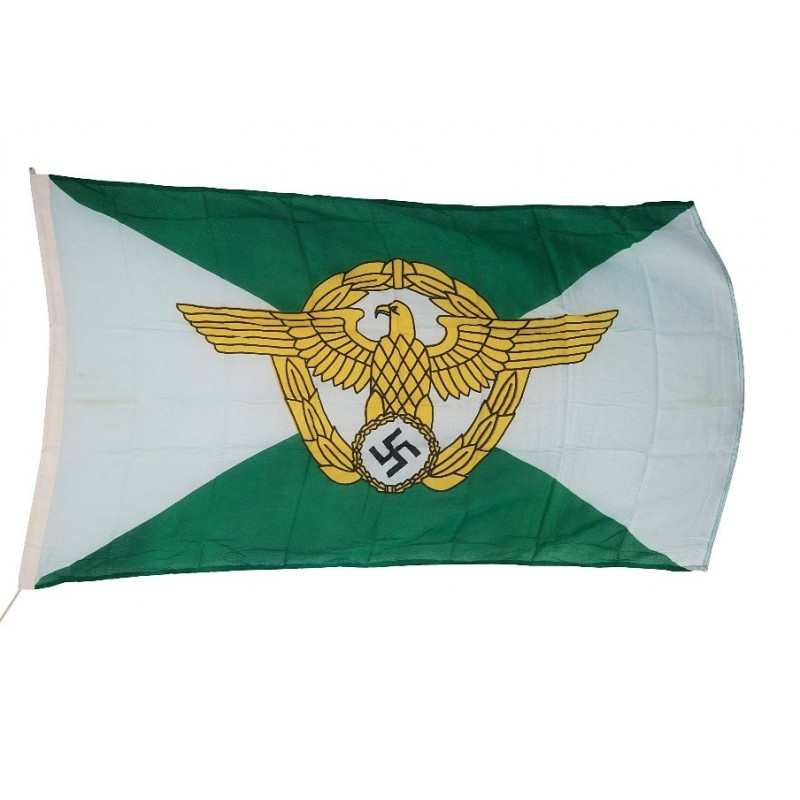 third reich police cotton flag