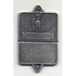 Id tag of colonial polica