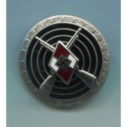Enamelled badge 29 mm diameter for Hitler Youth Shooting Award of 2nd Class