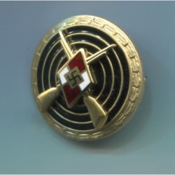 Enamelled badge 29 mm diameter for Hitler Youth Shooting Award of 1st Class