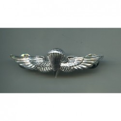 Metal us navy seal paratrooper wings badge insignia silver