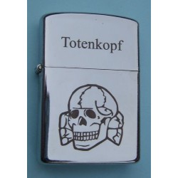 zippo lighter in steel with laser engravings