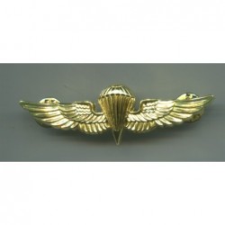 Metal us navy seal paratrooper wings badge insignia silver