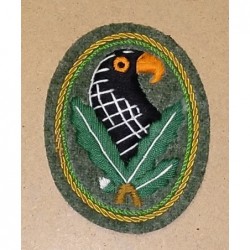 Sniper embroidery Badge 3rd Class with gold trim