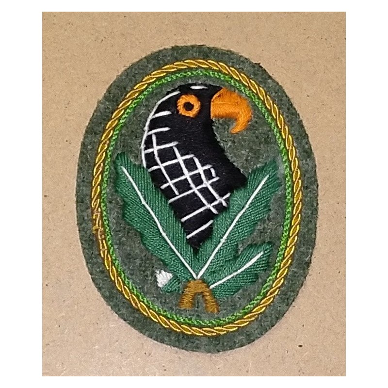 Sniper embroidery Badge 3rd Class with gold trim