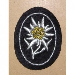 Arm badge with Edelweiss for mountain troops. For officers