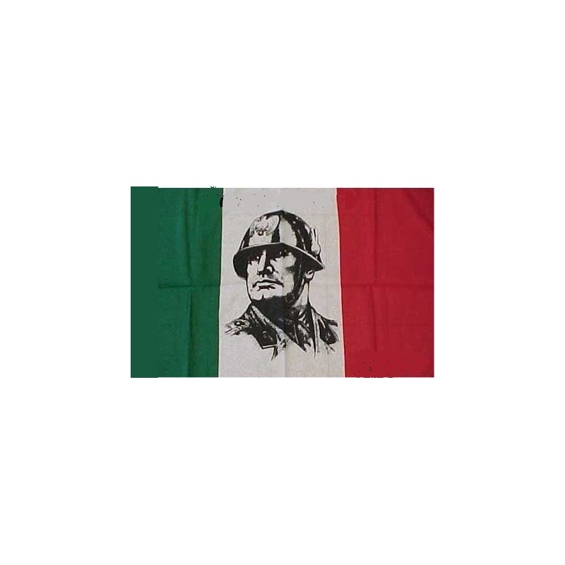 Bandiera Italiana con Mussolini 140x100 cm