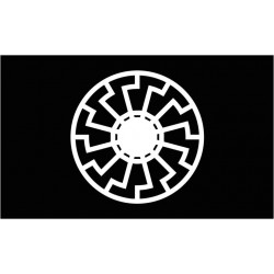 Black Sun flag 150x90cm