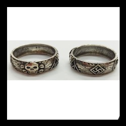 Silver Totenkopf ring