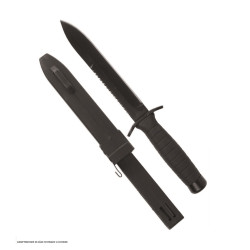 COUTEAU DE COMBAT NOIR A/ SCIE