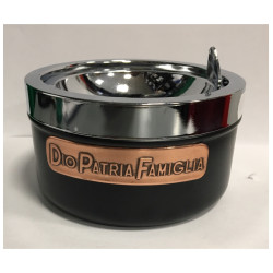 Retractable metal ashtray