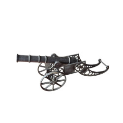 Decorative metal cannon