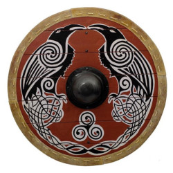 Viking Shield of Huginn and Muninn