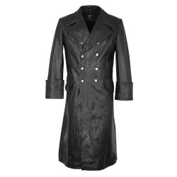 SS officer leather coat