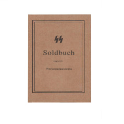 Waffen-SS Pay Book repro