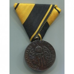 Medaglia di bronzo per 25 anni di appartenanza meritevole ad un corpo di milizia territoriale. 32 mm