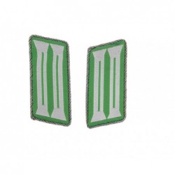 Schutzpolizei M35 NCO collar tabs. Made in BeVo technology with metallized thread piping.