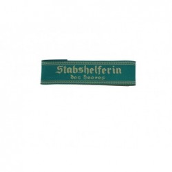 Stabshelferin des Heeres BEVO Cuff Title  Green